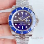 Swiss 3135 Rolex Smurf Submariner Date 1:1 Clone Watch with Jubilee strap